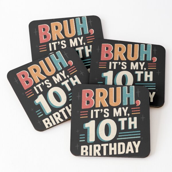 Item preview, Bruh It's My 10th Birthday 10th Year Old 10 Birthday  designed and sold by MonsterBuddiess.