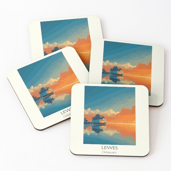 Item preview, Lewes Delaware Bay Ferry | Sunset Reflection Poster designed and sold by TuncGK.