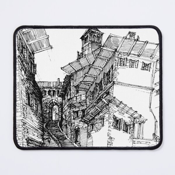 Item preview, VICOLO ITALIANO / Stone Steps of the Old Town designed and sold by SKETCHYANDGRAPHIC.