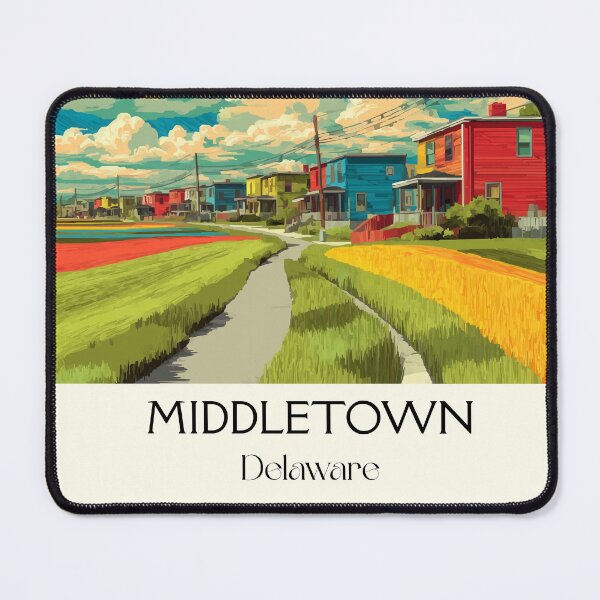 Item preview, Middletown Delaware Farmland | Colorful Rural Poster designed and sold by TuncGK.