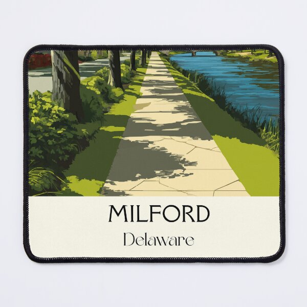 Item preview, Milford Delaware Riverwalk | Shaded Path Poster designed and sold by TuncGK.