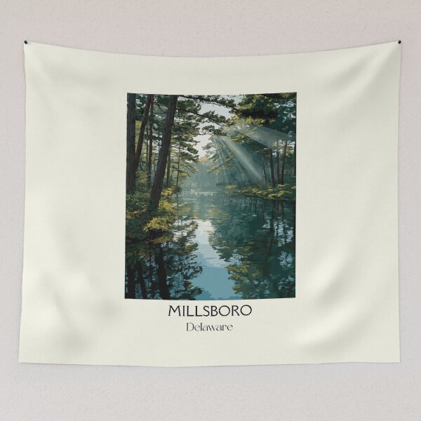 Item preview, Millsboro Delaware River Forest | Sunbeams Poster designed and sold by TuncGK.