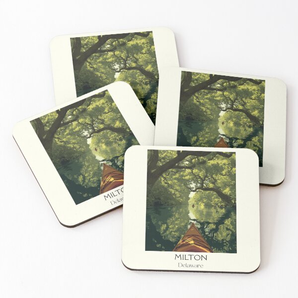 Item preview, Milton Delaware Broadkill River | Kayaking View Poster designed and sold by TuncGK.