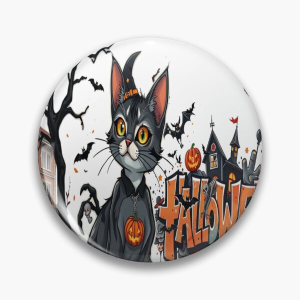 Item preview, halloween cat horror art graffiti cool designed and sold by atomsama.