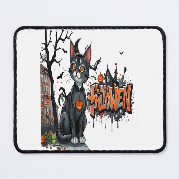 Item preview, halloween cat horror art graffiti cool designed and sold by atomsama.