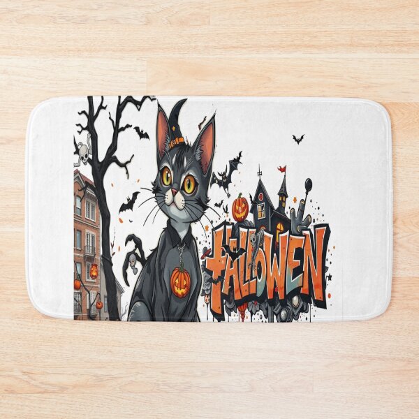 Item preview, halloween cat horror art graffiti cool designed and sold by atomsama.