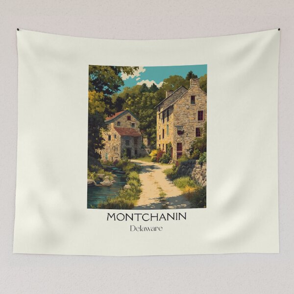 Item preview, Montchanin Delaware Historic Village | Stone House Poster designed and sold by TuncGK.
