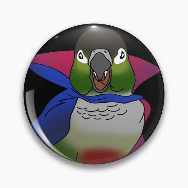 Item preview, Halloween Green Cheeked Conure Vampire designed and sold by FandomizedRose.