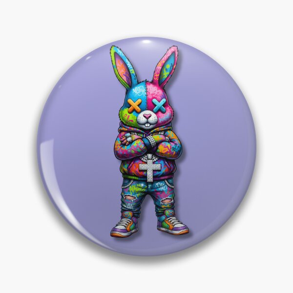 Item preview, A STREET ART RABBIT designed and sold by infinitearte.