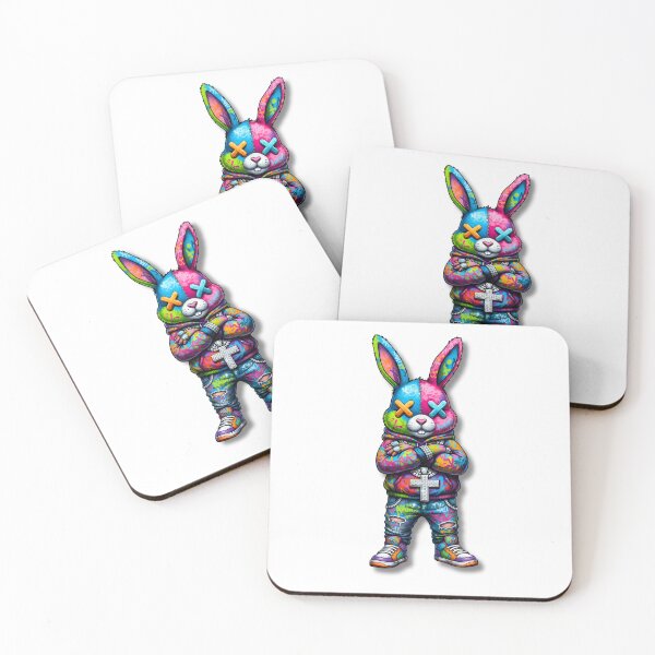 Item preview, A STREET ART RABBIT designed and sold by infinitearte.