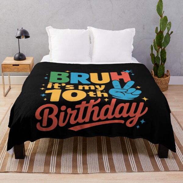 Item preview, Bruh Its My 10th Birthday Bday 10 Years Old Boys Girls Kids 4 designed and sold by MonsterBuddiess.