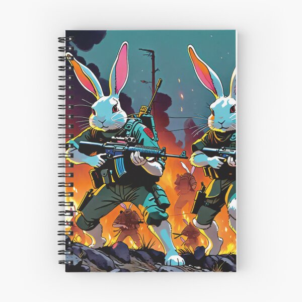 Item preview, Battle Rabbits in Fiery War Zone designed and sold by marthajhall.