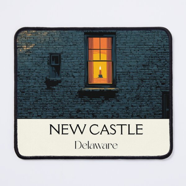 Item preview, New Castle Delaware Historic Window | Minimalist Night Poster designed and sold by TuncGK.