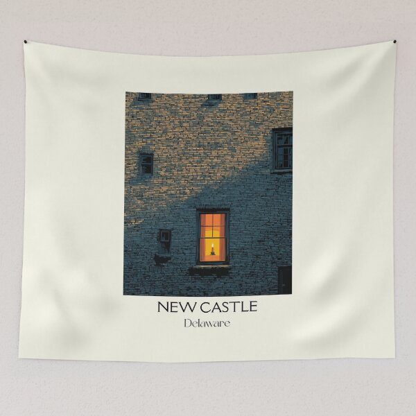 Item preview, New Castle Delaware Historic Window | Minimalist Night Poster designed and sold by TuncGK.