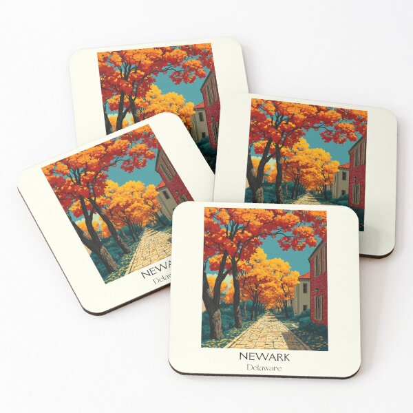 Item preview, Newark Delaware Autumn Path | College Town Poster designed and sold by TuncGK.