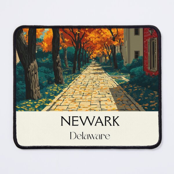 Item preview, Newark Delaware Autumn Path | College Town Poster designed and sold by TuncGK.