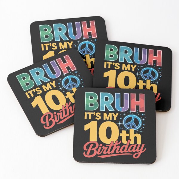 Item preview, Bruh Its My 10th Birthday Bday 10 Years Old Boys Girls Kids12  designed and sold by MonsterBuddiess.