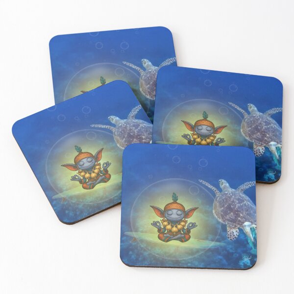 Item preview, Turtle Zen – Deep Blue Vibes designed and sold by DadimLovesPunky.