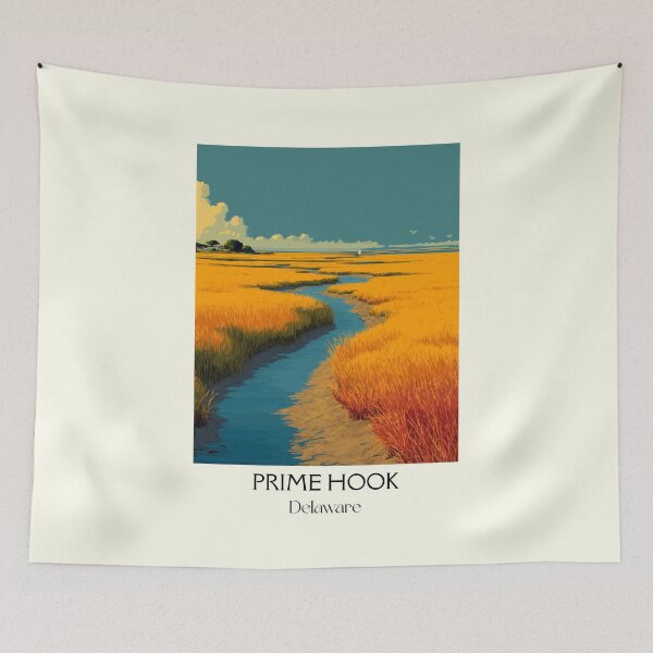Item preview, Prime Hook Delaware Salt Marsh | Coastal Wildlife Refuge Poster designed and sold by TuncGK.