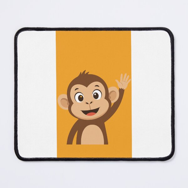Item preview, adorable monkey illustration designed and sold by Meemaart.