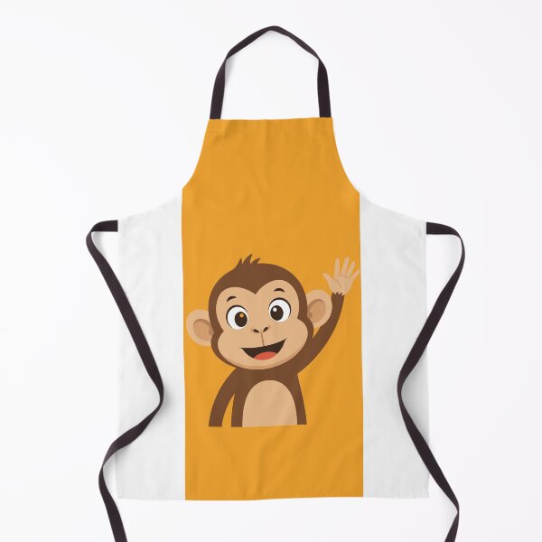 Item preview, adorable monkey illustration designed and sold by Meemaart.