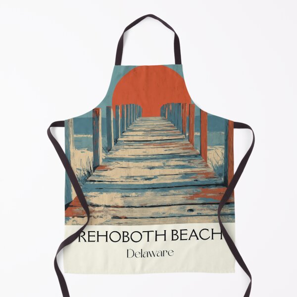 Item preview, Rehoboth Beach Delaware Pier | Minimalist Sunset Poster designed and sold by TuncGK.