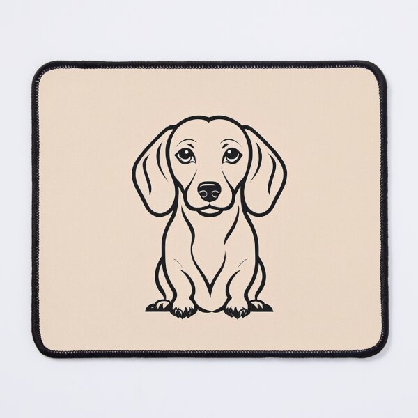 Item preview, Minimalist Mischief: The Dachshund Sketch designed and sold by Adam Mak.