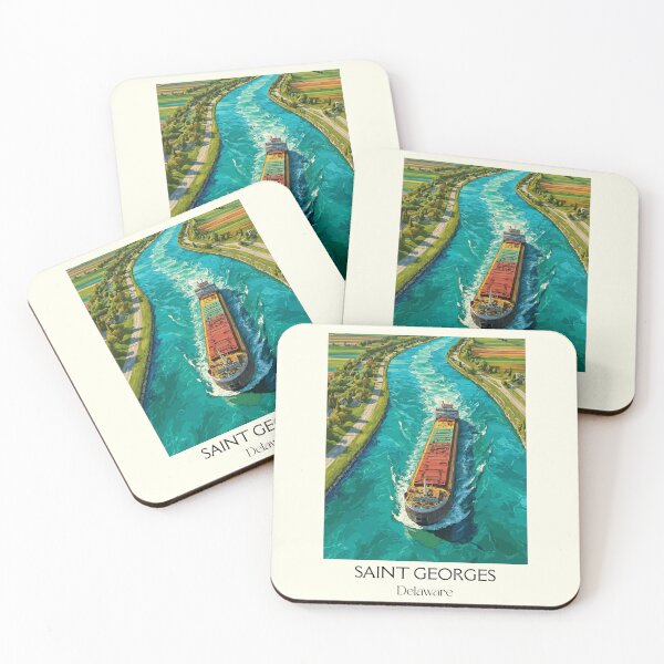 Item preview, Saint Georges Delaware Canal | Cargo Ship Poster designed and sold by TuncGK.
