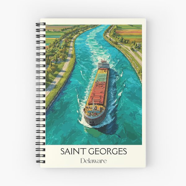 Item preview, Saint Georges Delaware Canal | Cargo Ship Poster designed and sold by TuncGK.