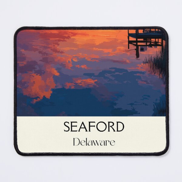 Item preview, Seaford Delaware River Sunset | Nanticoke River Poster designed and sold by TuncGK.