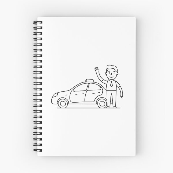 Item preview, A taxi pulled over beside a passenger waving on the curb designed and sold by rasagamastore.