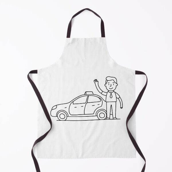 Item preview, A taxi pulled over beside a passenger waving on the curb designed and sold by rasagamastore.
