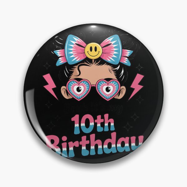 Item preview, Bruh It's My 10th Birthday Girls 10 Year Old Tie Dye  designed and sold by MonsterBuddiess.