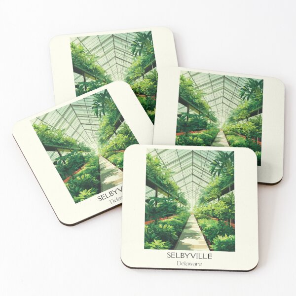 Item preview, Selbyville Delaware Greenhouse | Botanical Garden Poster designed and sold by TuncGK.