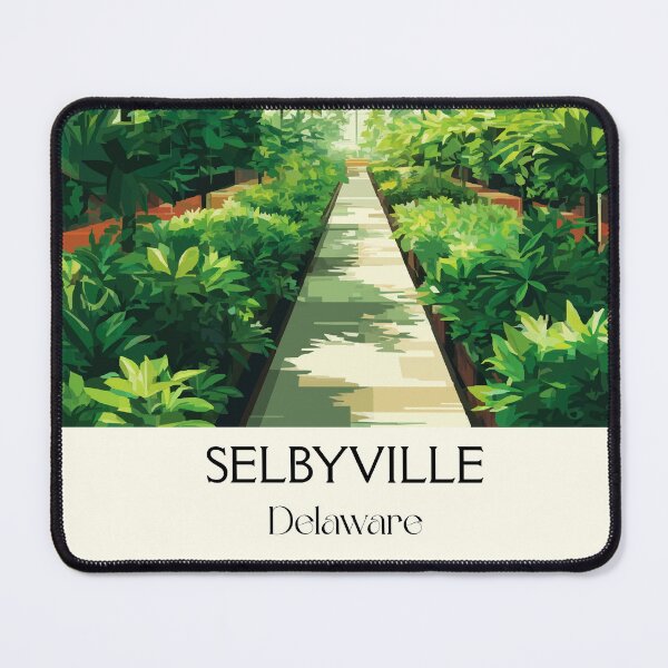 Item preview, Selbyville Delaware Greenhouse | Botanical Garden Poster designed and sold by TuncGK.