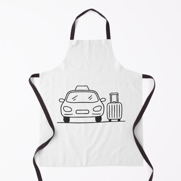 Item preview, A taxi waiting near a suitcase at the airport drop off designed and sold by rasagamastore.