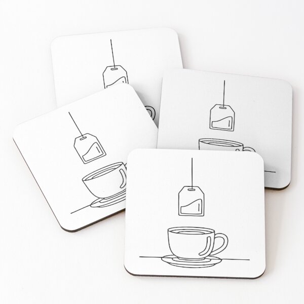 Item preview, A tea bag hanging above a mug held by a string designed and sold by rasagamastore.