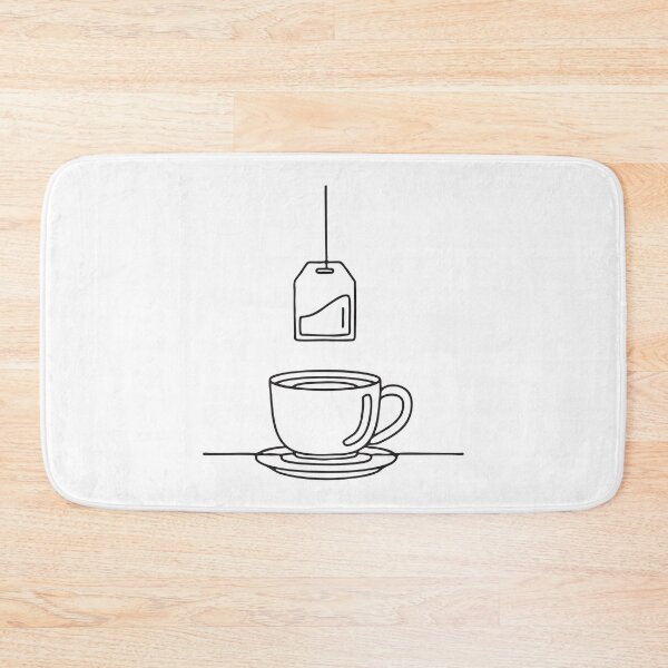 Item preview, A tea bag hanging above a mug held by a string designed and sold by rasagamastore.