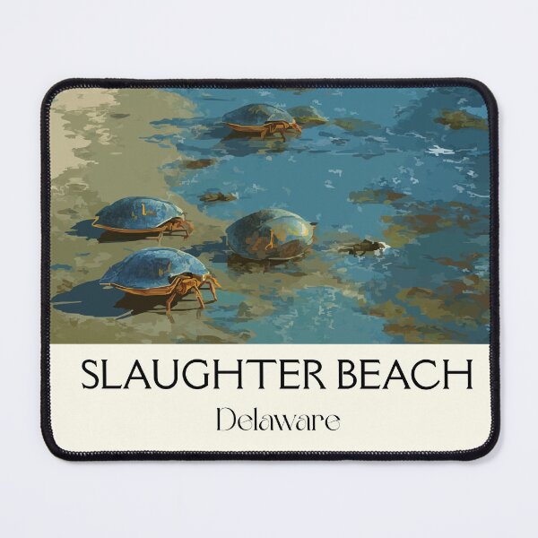 Item preview, Slaughter Beach Delaware Bay | Horseshoe Crab Sanctuary Poster designed and sold by TuncGK.
