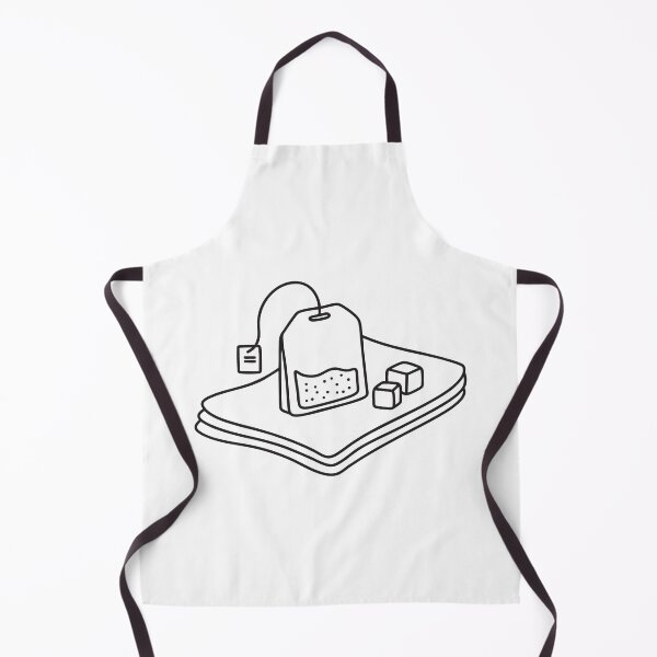 Item preview, A tea bag placed on a napkin beside sugar cubes designed and sold by rasagamastore.
