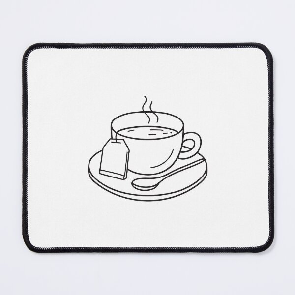 Item preview, A tea bag resting beside a teaspoon on a saucer designed and sold by rasagamastore.