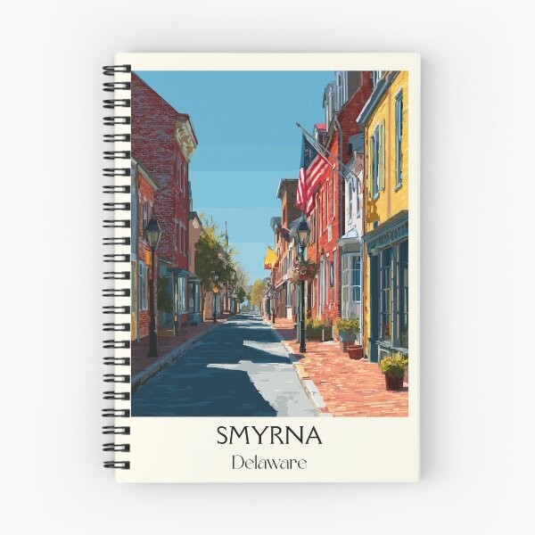 Item preview, Smyrna Delaware Historic Street | Colorful Downtown Poster designed and sold by TuncGK.