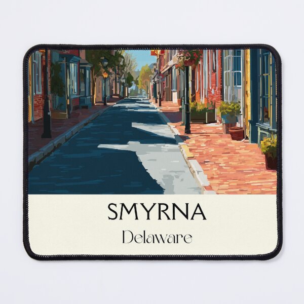 Item preview, Smyrna Delaware Historic Street | Colorful Downtown Poster designed and sold by TuncGK.