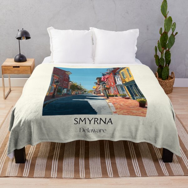 Item preview, Smyrna Delaware Historic Street | Colorful Downtown Poster designed and sold by TuncGK.