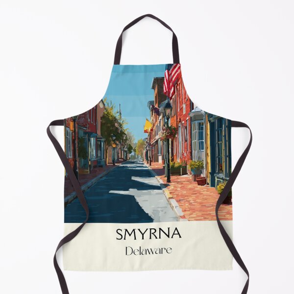 Item preview, Smyrna Delaware Historic Street | Colorful Downtown Poster designed and sold by TuncGK.