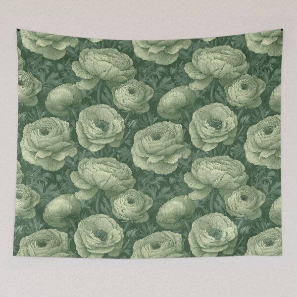 Item preview, Classic Charming Ranunculus For Ranunculus Fan designed and sold by RoyalStarsPatts.