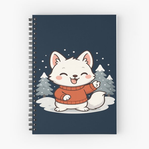 Item preview, Kawaii Arctic Fox in Snow very good for gift for christmas designed and sold by RyoSaeba90.