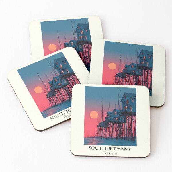 Item preview, South Bethany Delaware Stilts | Modern Beach House Poster designed and sold by TuncGK.