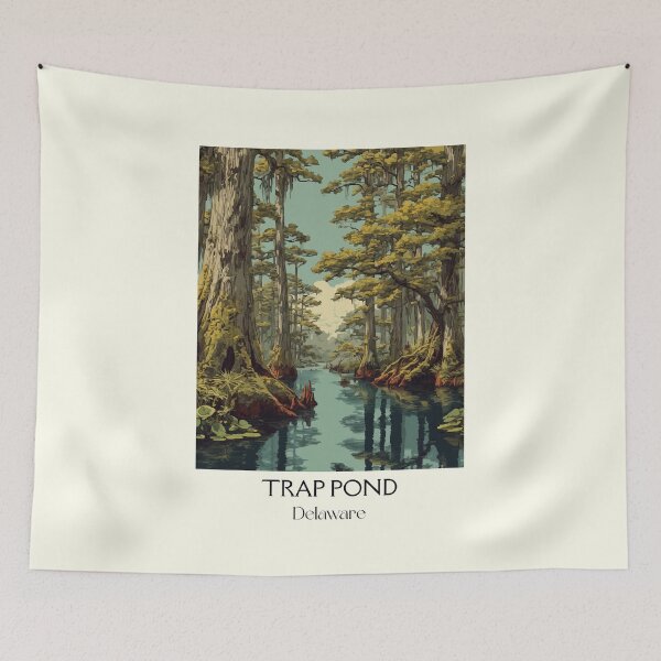 Item preview, Trap Pond Delaware State Park | Cypress Swamp Poster designed and sold by TuncGK.