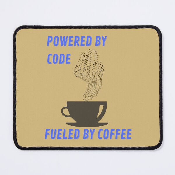 Item preview, Powered by code, fueled by coffee designed and sold by Chachipiluly.